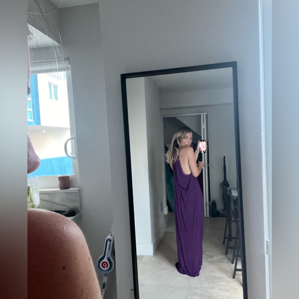 New Elegant purple long Dress for a special occasion as a marriage - size S/M - Picture 10 of 16